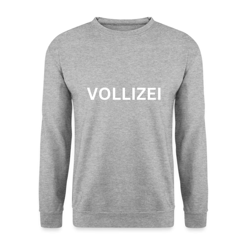 VOLLIZEI - Unisex Pullover - Weißgrau meliert