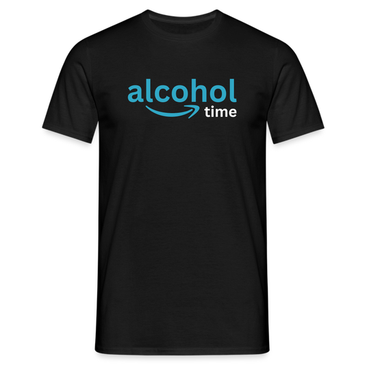 ALCOHOL TIME - Herren T-Shirt - Schwarz