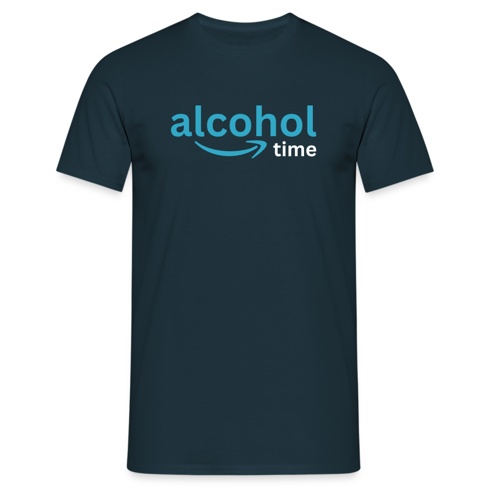 ALCOHOL TIME - Herren T-Shirt - Navy