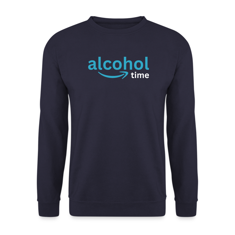 ALCOHOL TIME - Unisex Pullover - Navy