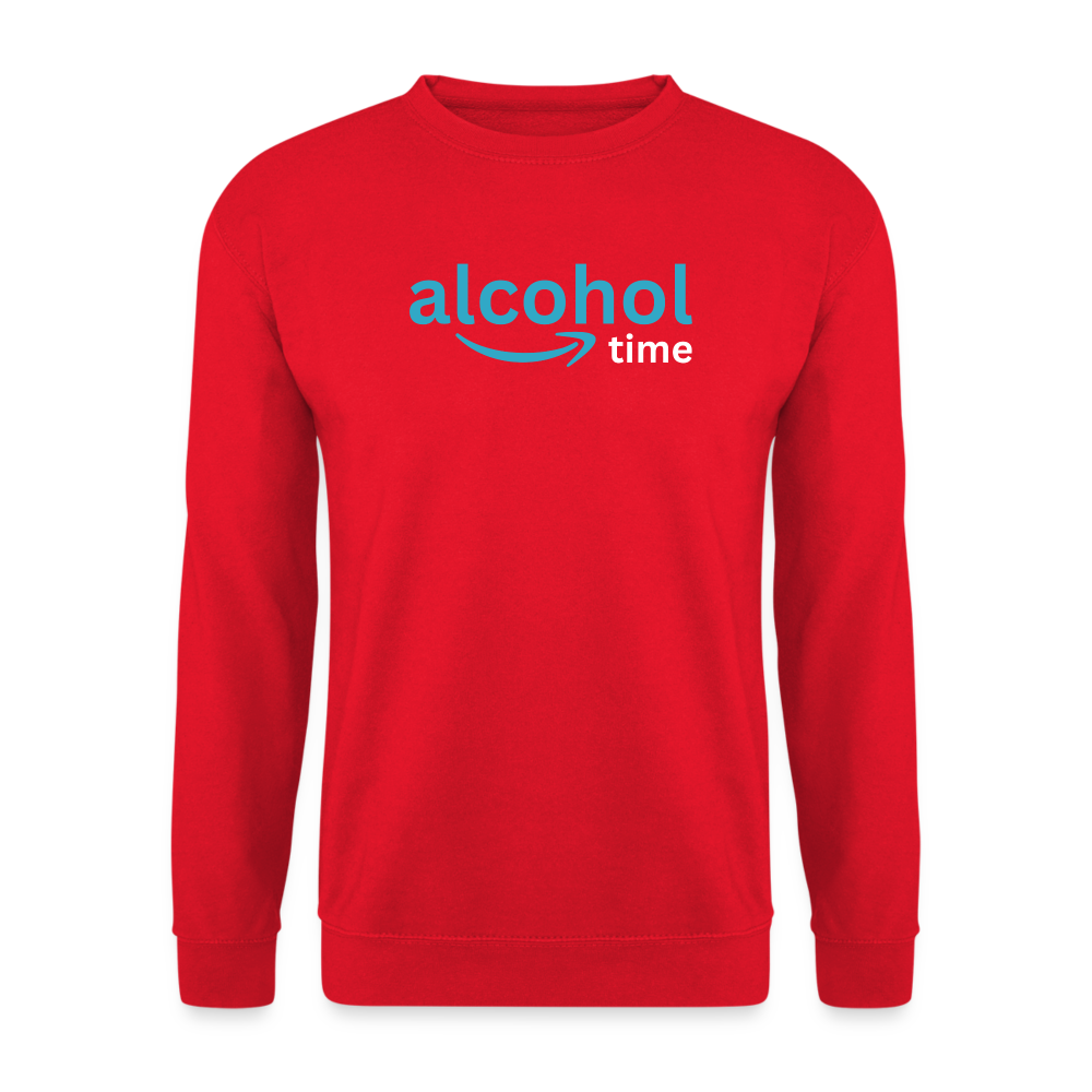 ALCOHOL TIME - Unisex Pullover - Rot