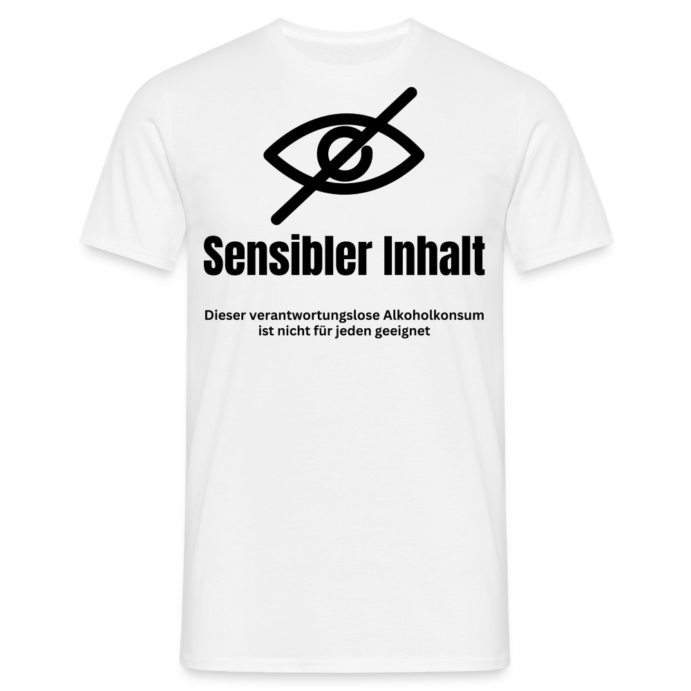 SENSIBLER INHALT - Herren T-Shirt - weiß