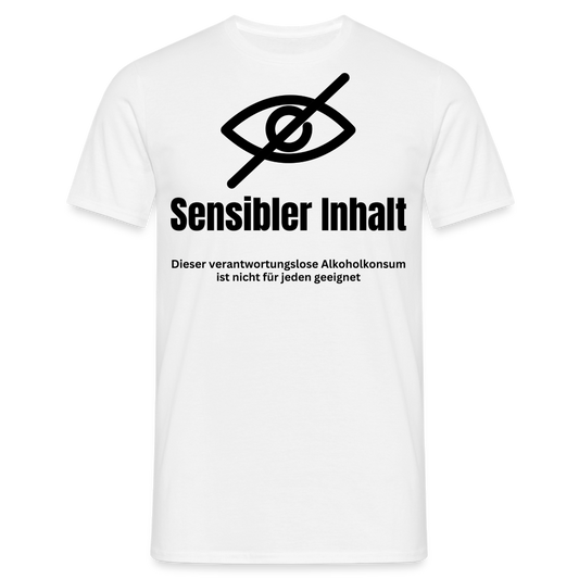 SENSIBLER INHALT - Herren T-Shirt - weiß