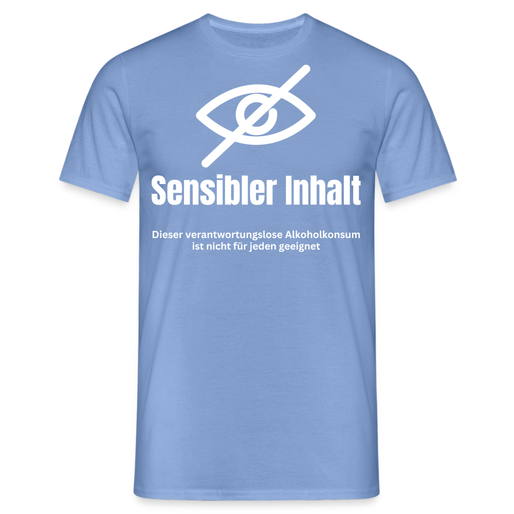 SENSIBLER INHALT - Herren T-Shirt - carolina blue