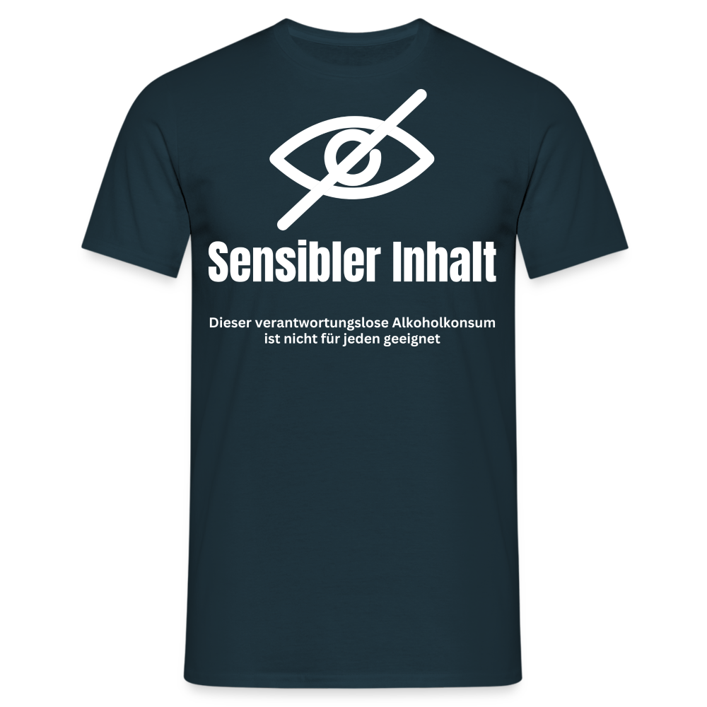 SENSIBLER INHALT - Herren T-Shirt - Navy