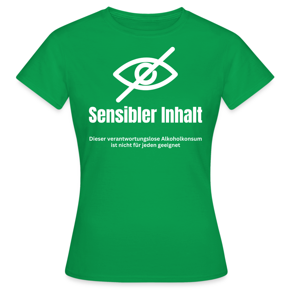 SENSIBLER INHALT - Damen T-Shirt - Kelly Green