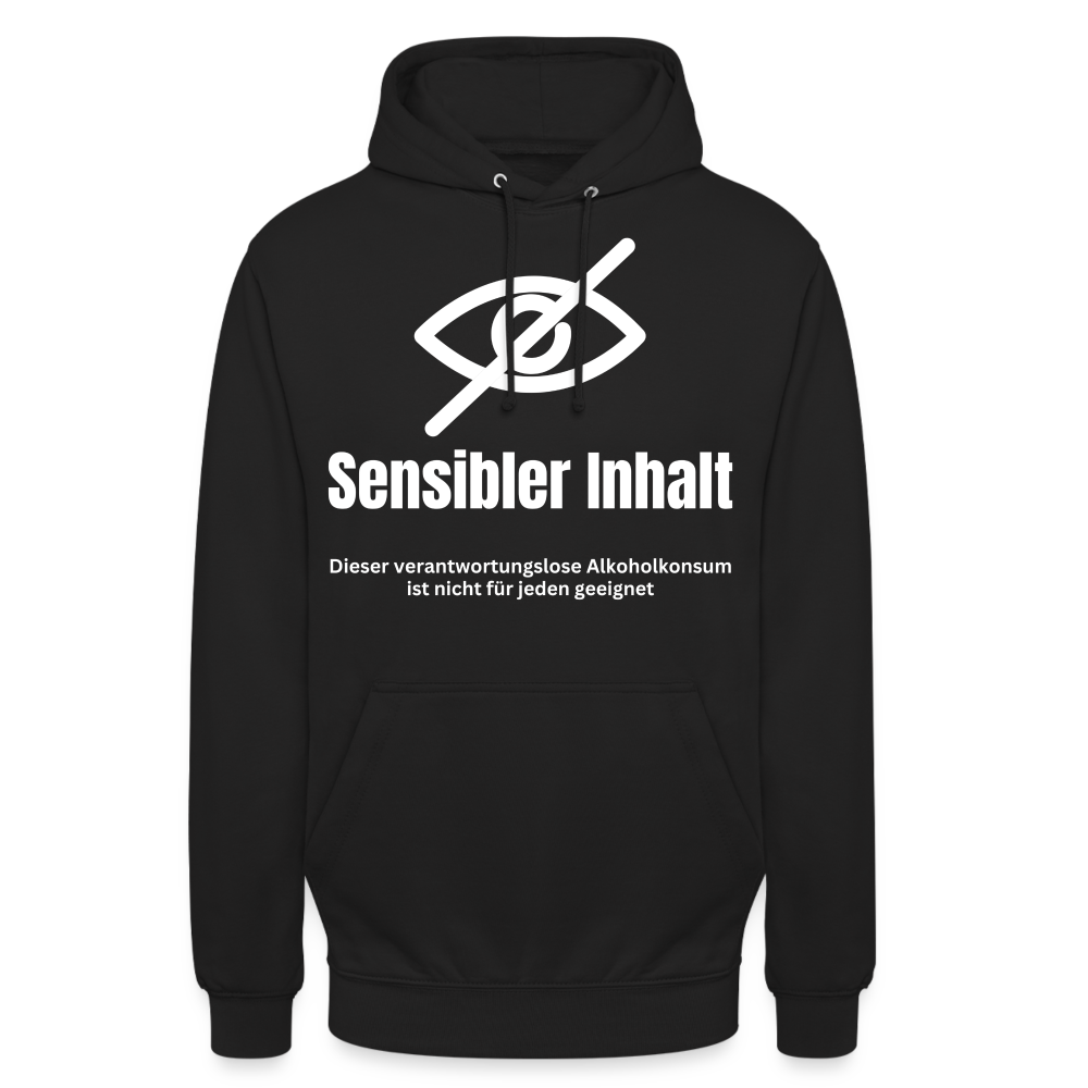 SENSIBLER INHALT - Unisex Hoodie - Schwarz