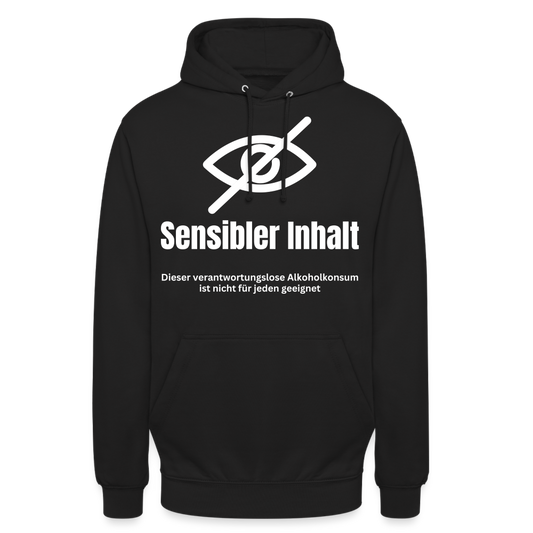 SENSIBLER INHALT - Unisex Hoodie - Schwarz