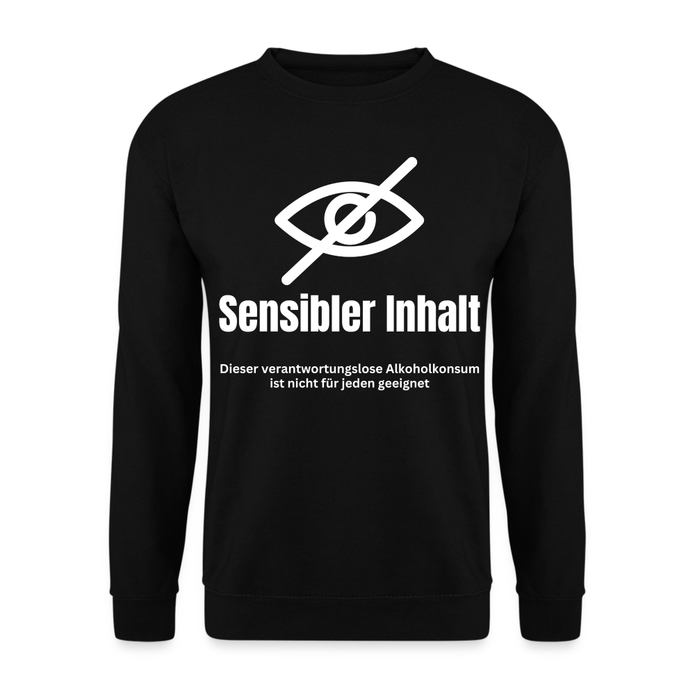 SENSIBLER INHALT - Unisex Pullover - Schwarz