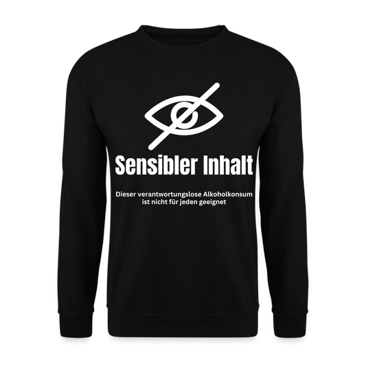 SENSIBLER INHALT - Unisex Pullover - Schwarz