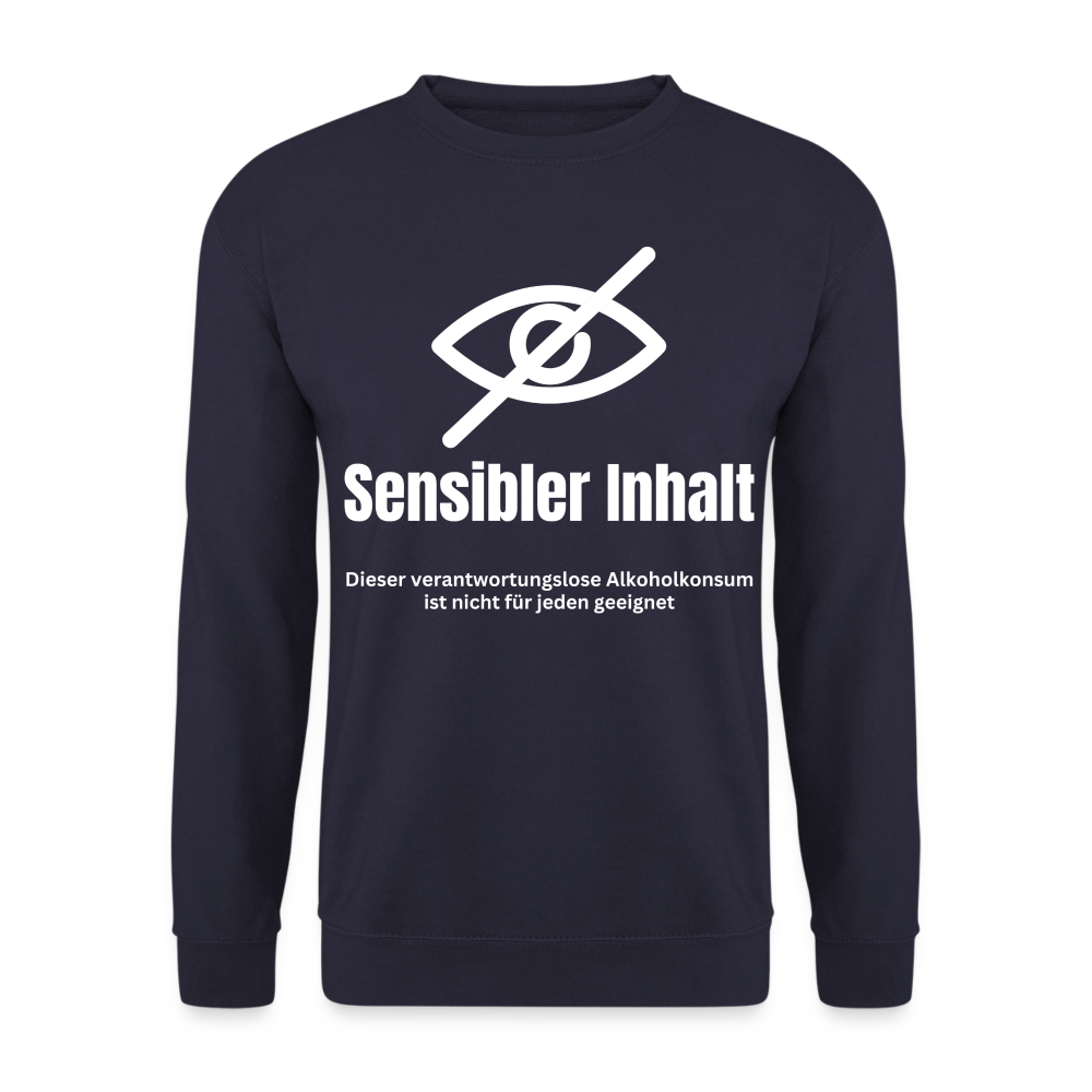 SENSIBLER INHALT - Unisex Pullover - Navy