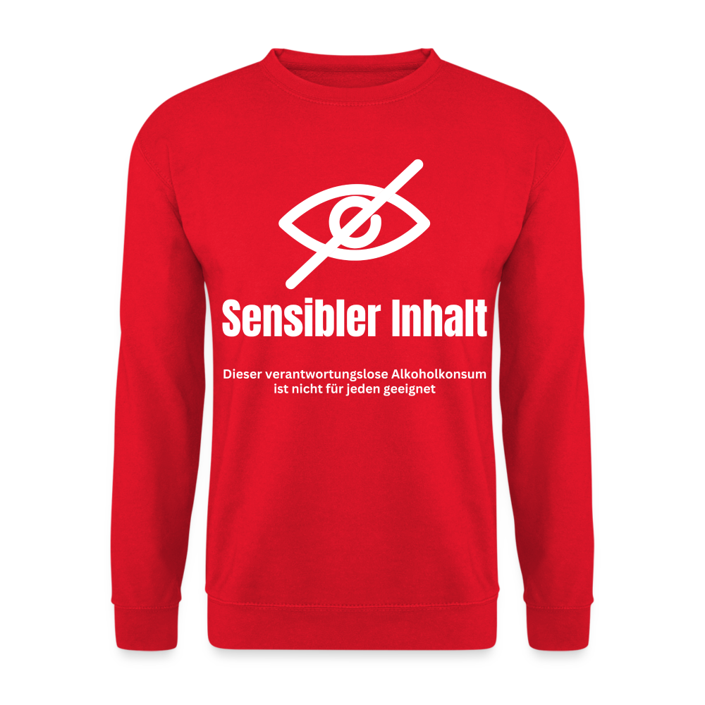 SENSIBLER INHALT - Unisex Pullover - Rot