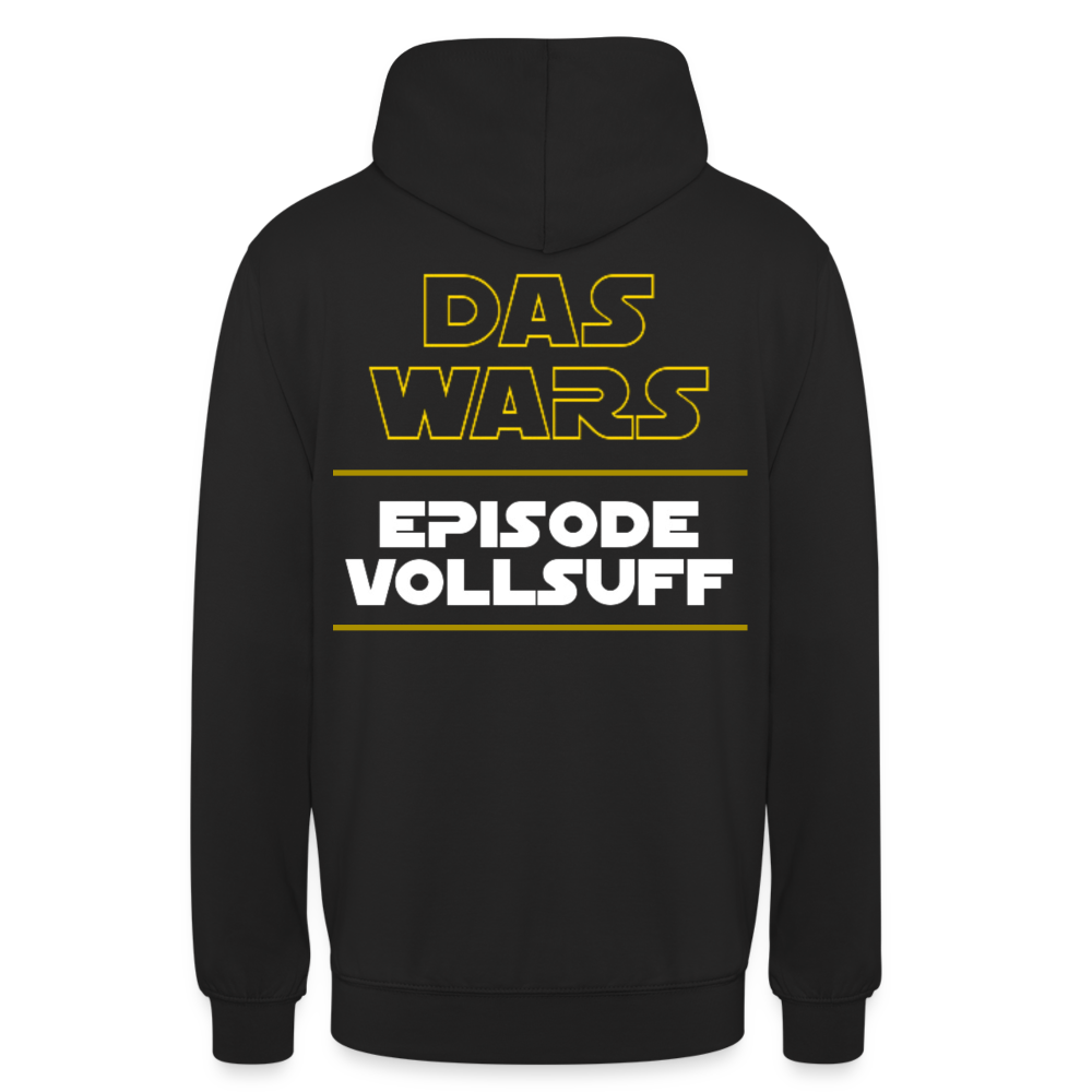 DAS WARS - Unisex Hoodie (backprint) - Schwarz