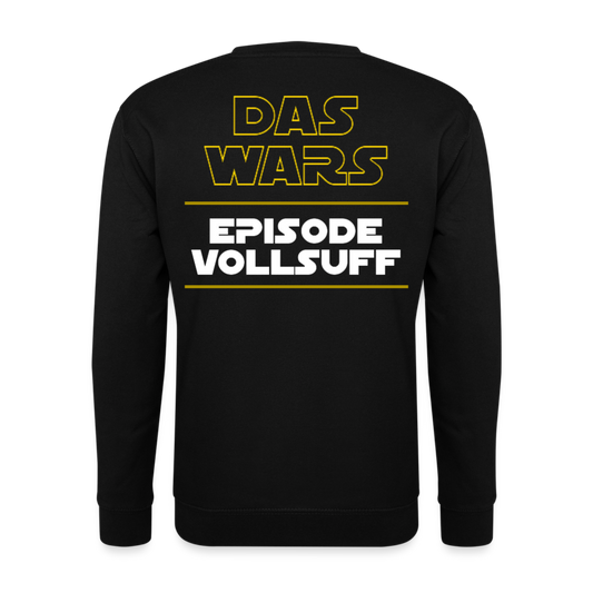 DAS WARS - Unisex Pullover (backprint) - Schwarz