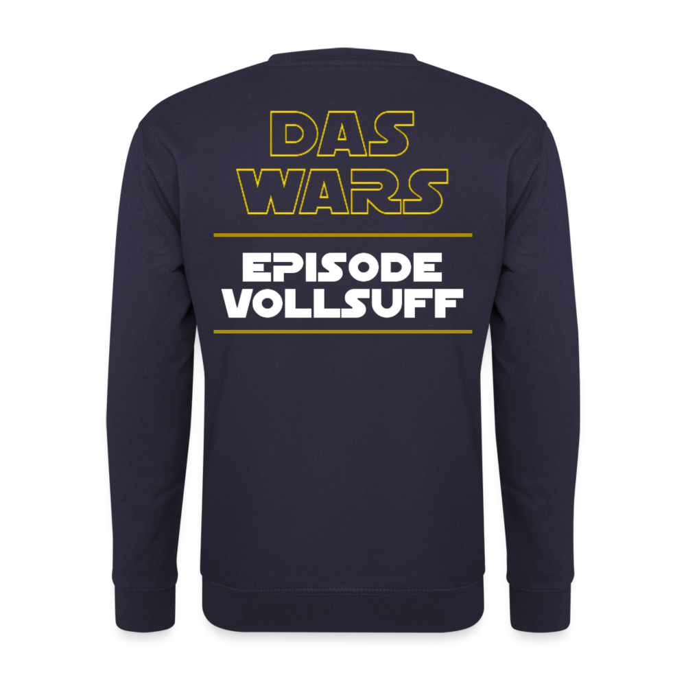 DAS WARS - Unisex Pullover (backprint) - Navy