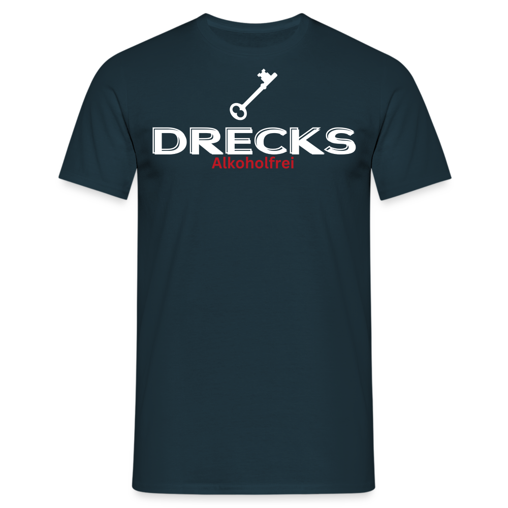 DRECKS ALKOHOLFREI - Herren T-Shirt - Navy