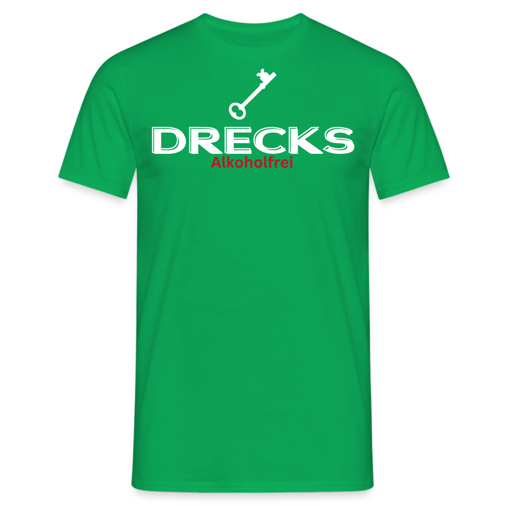 DRECKS ALKOHOLFREI - Herren T-Shirt - Kelly Green