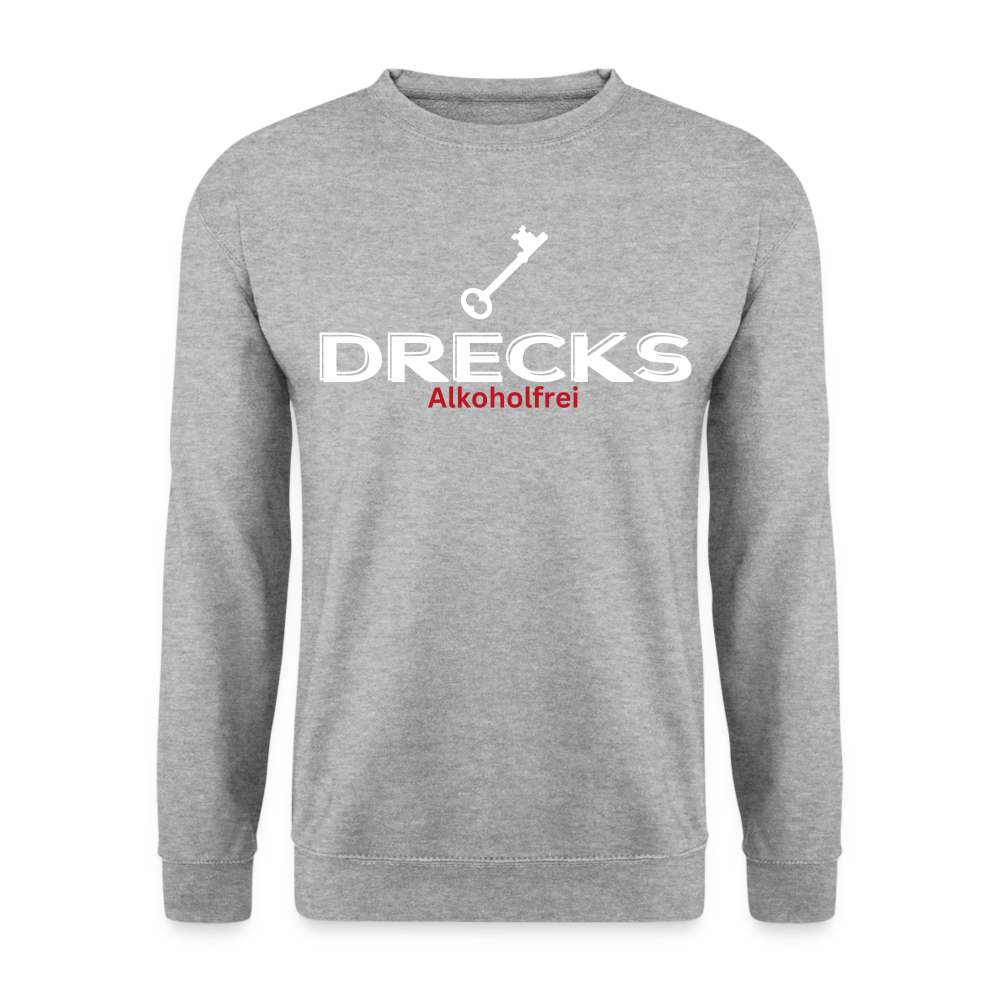 DRECKS ALKOHOLFREI - Unisex Pullover - Weißgrau meliert