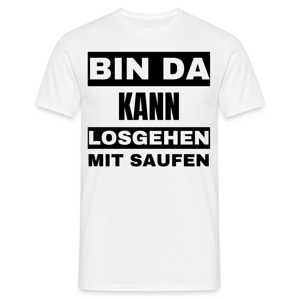 BIN DA - Herren T-Shirt - weiß