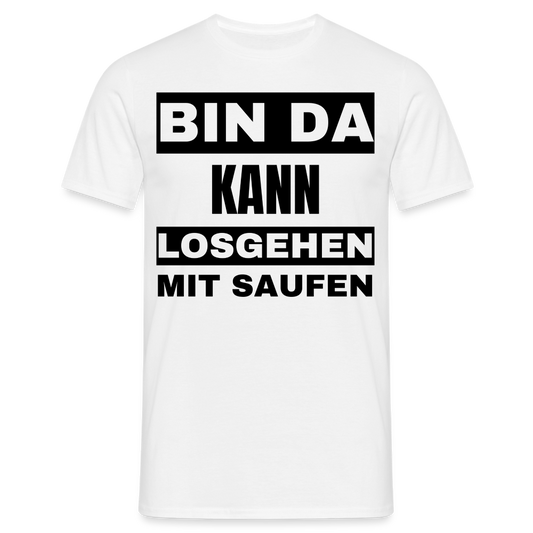 BIN DA - Herren T-Shirt - weiß