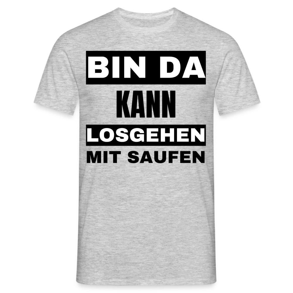 BIN DA - Herren T-Shirt - Grau meliert