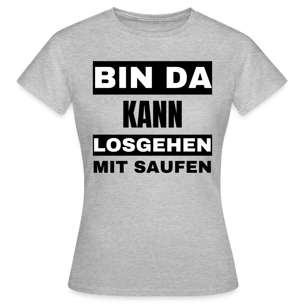 BIN DA - Damen T-Shirt - Grau meliert