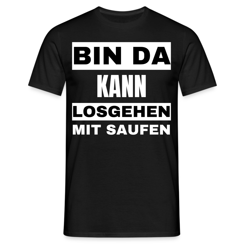 BIN DA - Herren T-Shirt - Schwarz