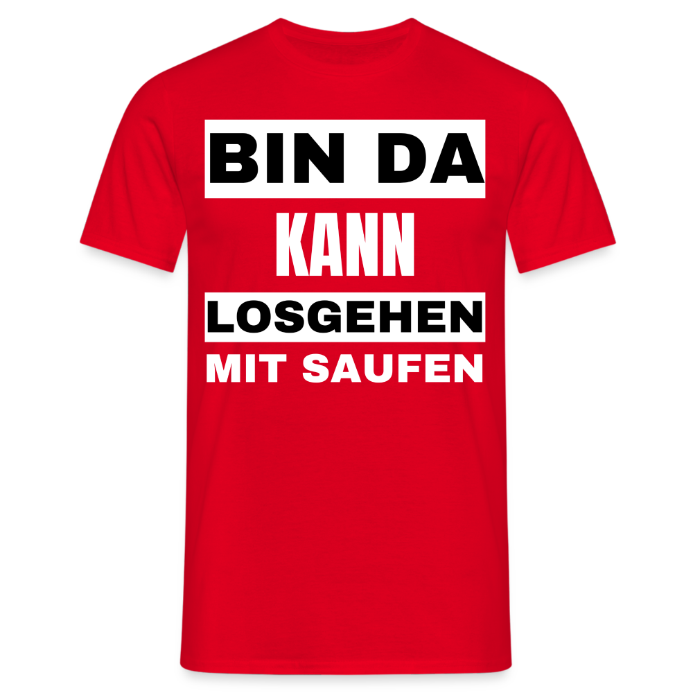 BIN DA - Herren T-Shirt - Rot