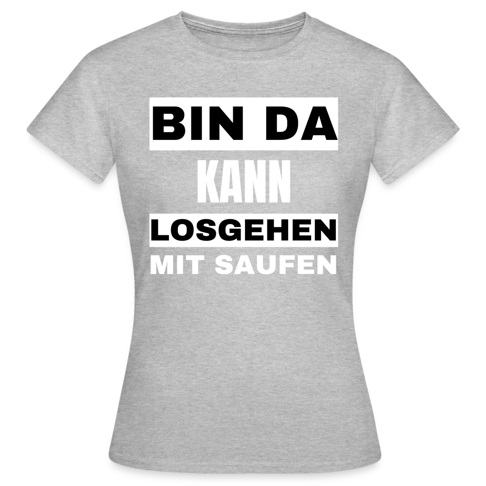 BIN DA - Damen T-Shirt - Grau meliert