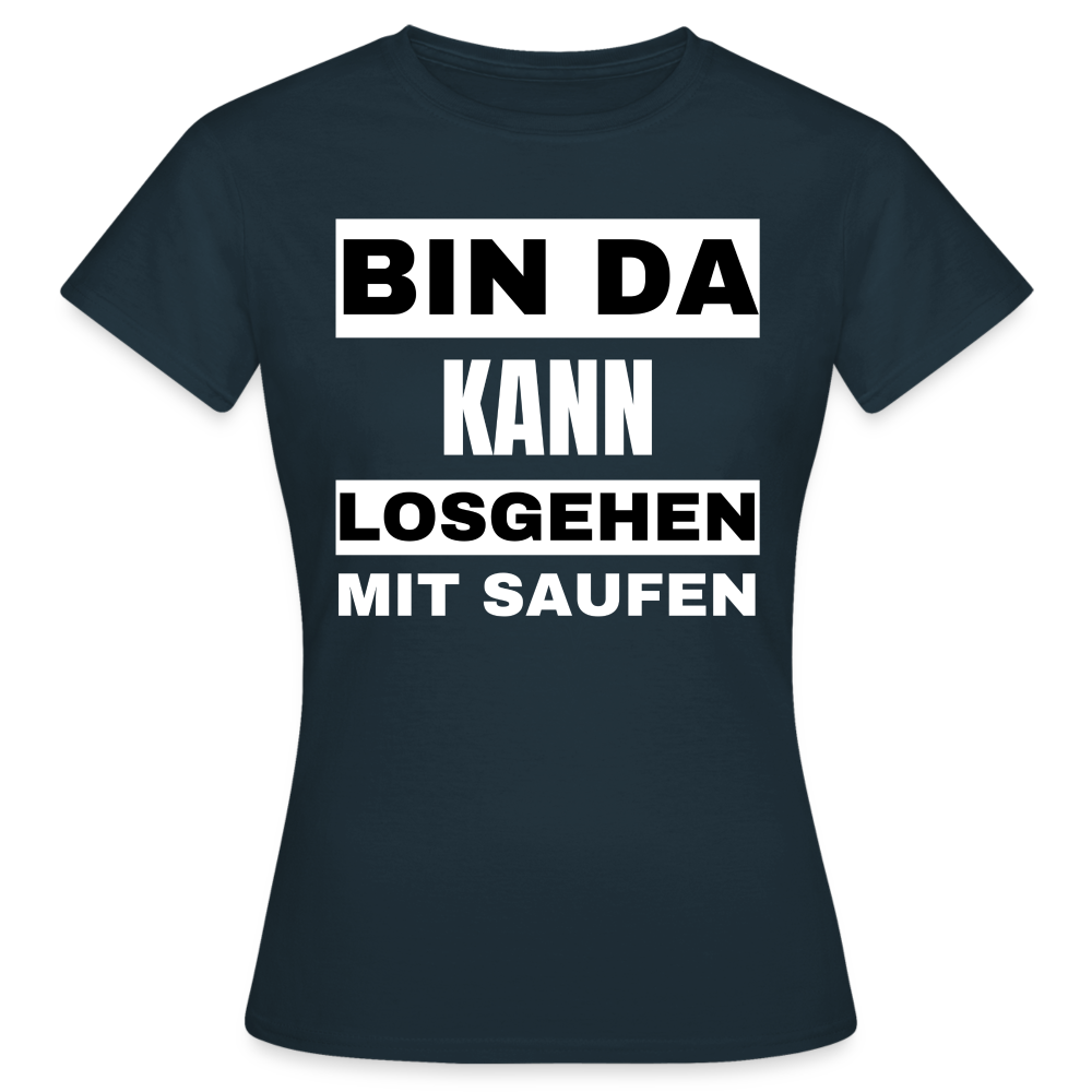 BIN DA - Damen T-Shirt - Navy