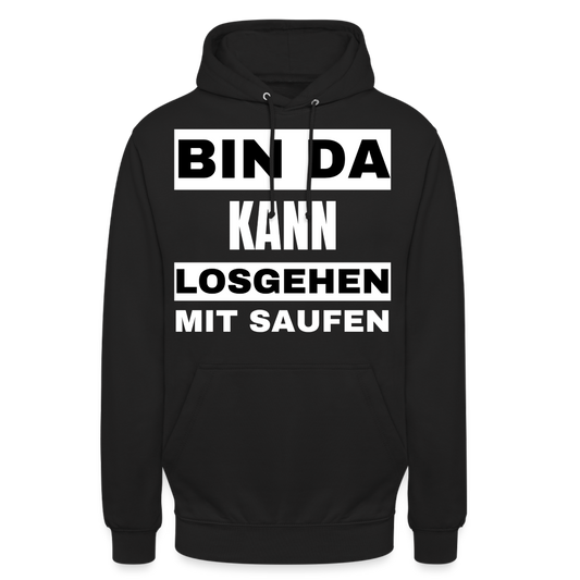 BIN DA - Unisex Hoodie - Schwarz