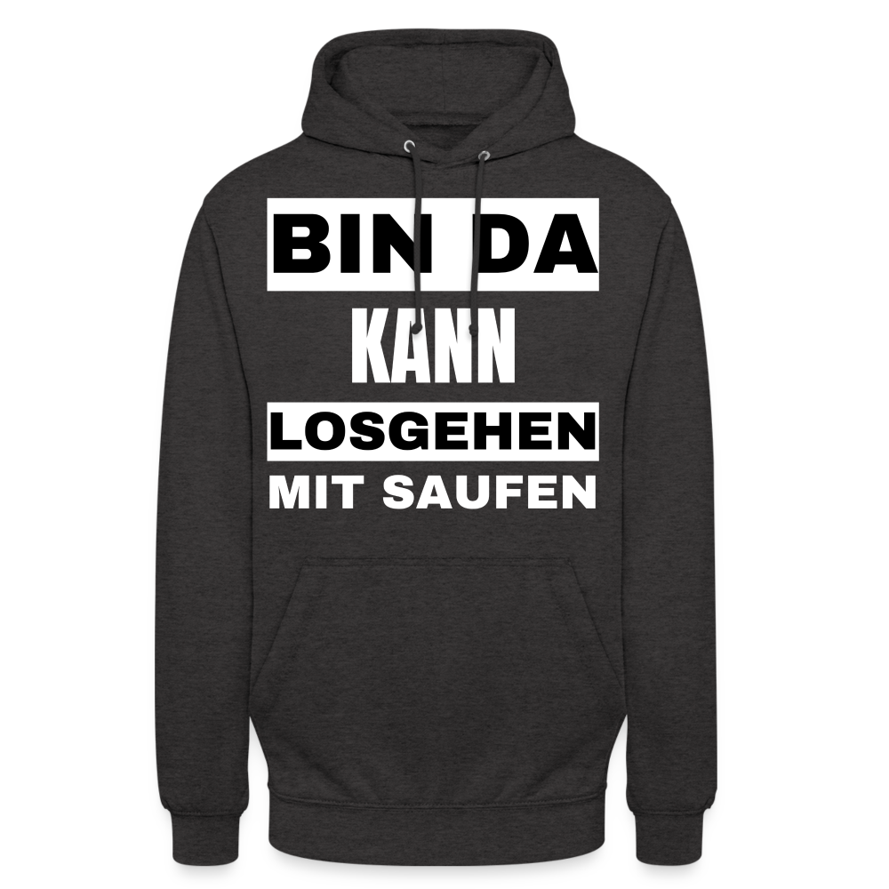 BIN DA - Unisex Hoodie - Anthrazit