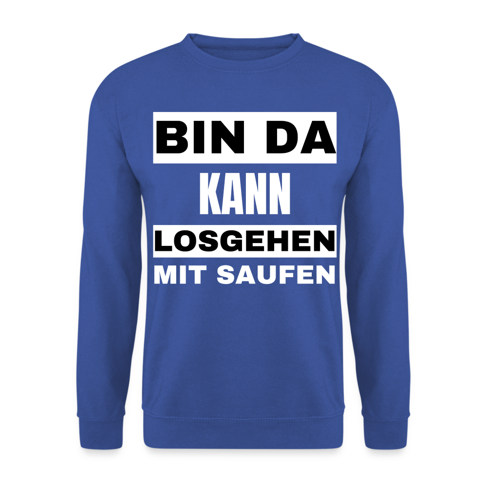 BIN DA - Unisex Pullover - Royalblau