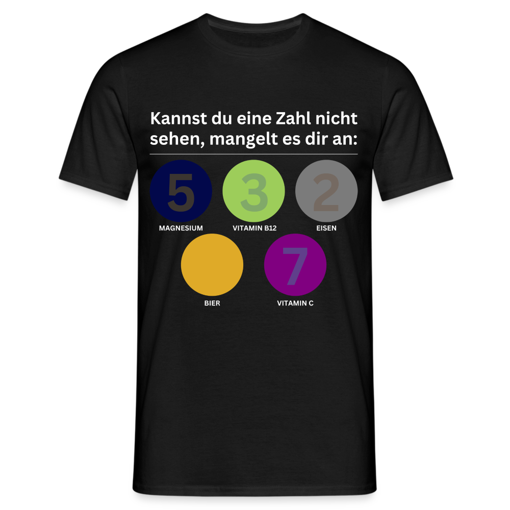 MANGELT ES DIR AN - Herren T-Shirt - Schwarz