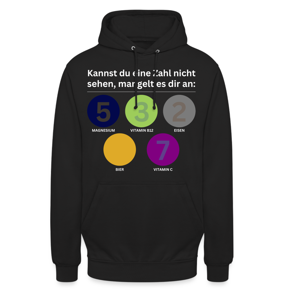 MANGELT ES DIR AN - Unisex Hoodie - Schwarz