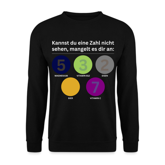 MANGELT ES DIR AN - Unisex Pullover - Schwarz