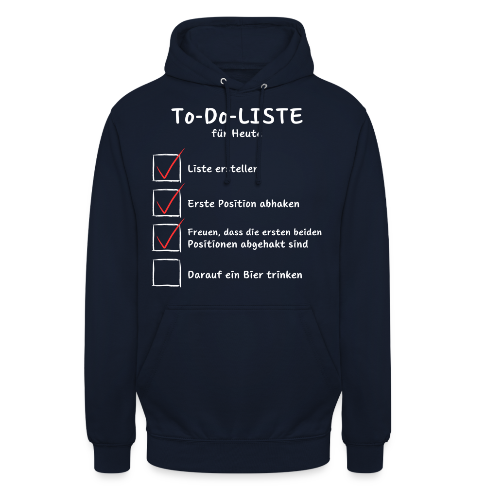 TO DO LISTE - Unisex Hoodie - Navy