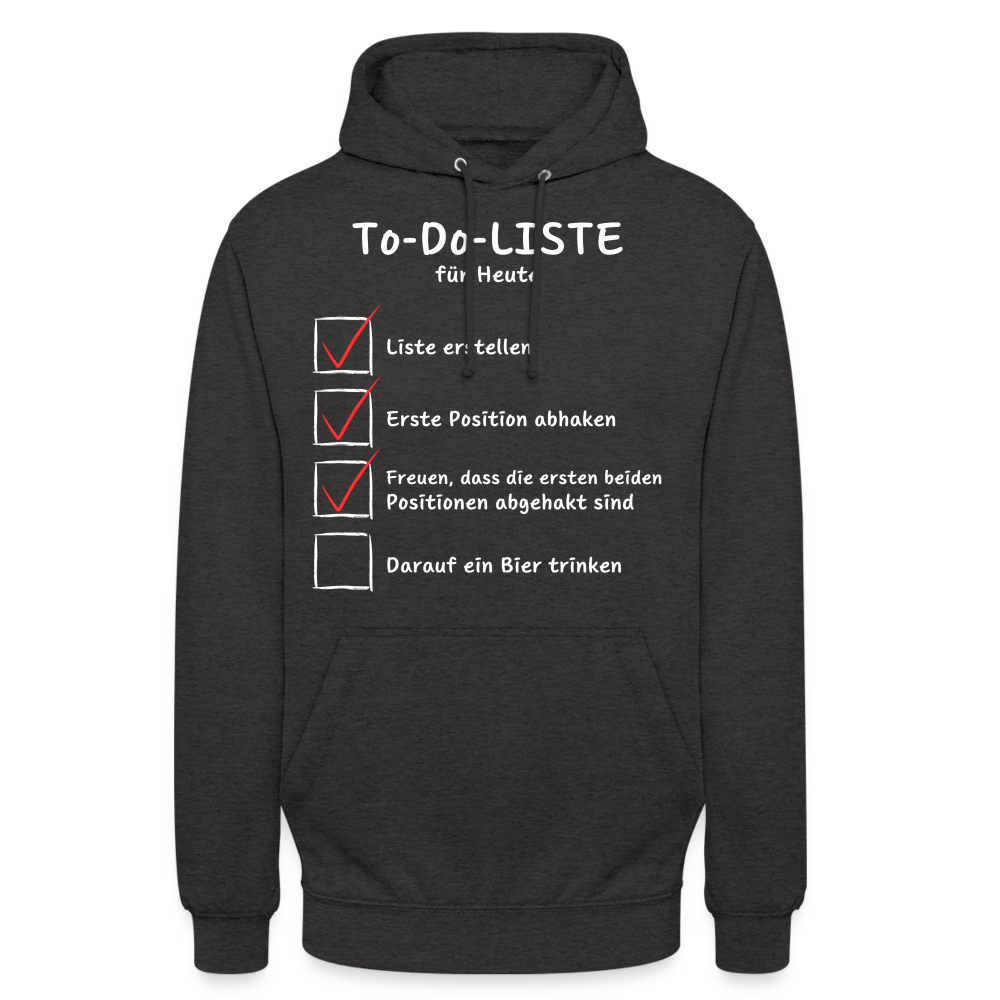 TO DO LISTE - Unisex Hoodie - Anthrazit