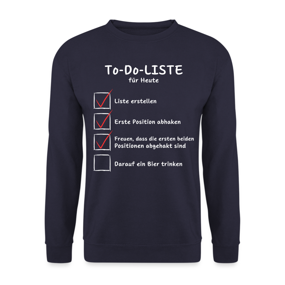 TO DO LISTE - Unisex Pullover - Navy